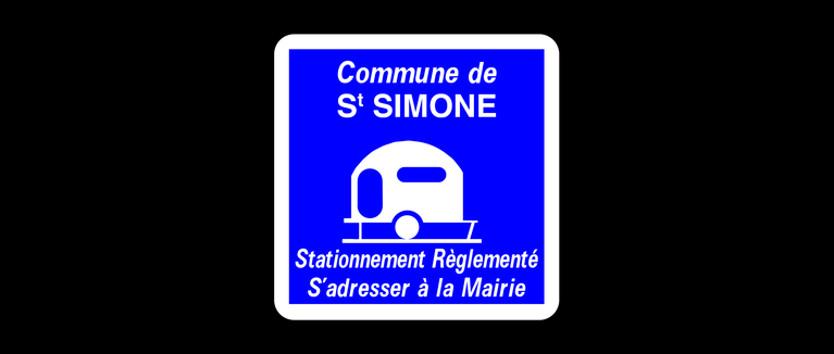 Panneau reglementation caravanne